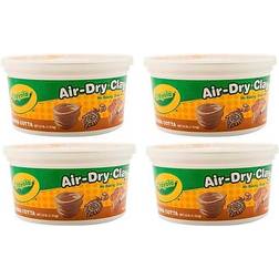 Crayola Air-Dry Clay Terra Cotta 2.5 lb Tub Pack of 4