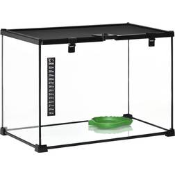 Pawhut Terrarium 50B Terrarium Glasterrarium Reptilienbox Terrarium