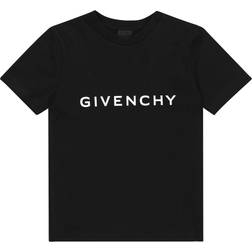 Givenchy Kid's Logo Print Cotton T-shirt - Black