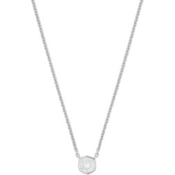 Kendra Scott Davie Pendant Necklace - Silver/Rock Crystal