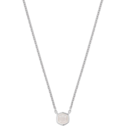 Kendra Scott Davie Pendant Necklace - Silver/Moonstone