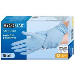 Hygostar Einmalhandschuhe, Nitril Safelight blau, 100er Box