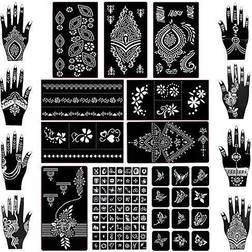 Koogel 18 Sheets Henna Tattoo Stencil Kit