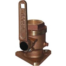 GROCO BV-1000 1 INCH Bronze Flanged Full Flow Seacock