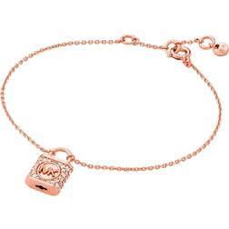 Michael Kors Bracelets 14K Gold-Plated Sterling Silver Pavé Lock Delicate quarz Bracelets ladies