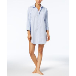 Lauren Ralph Lauren Heritage Essentials Woven Sleep Shirt French Blue Stripe