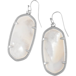 Kendra Scott Elle Drop Earrings - Silver/White