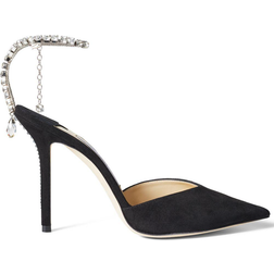 Jimmy Choo Saeda 100 - Black/Crystal