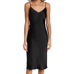 L'agence Jodie Slip Dress - Black