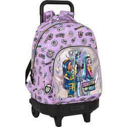 Monster High School Rucksack Wheels Best boos Lilac 33 X 45 X 22 cm