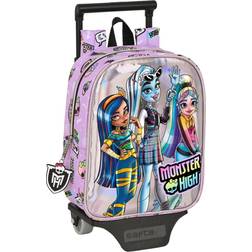 Monster High Schulrucksack mit Rädern Best boos Lila 22 x 27 x 10 cm