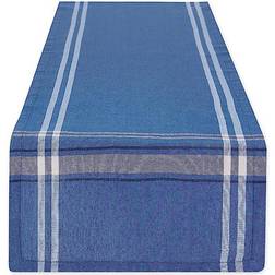 Design Imports Farmhouse Style Tablecloth Blue (274.3x35.6)