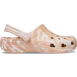 Crocs Classic Marbled Clog - Chai/Pink Rose