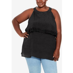 Avenue TOP HALLIE HALTER C/S Black Black