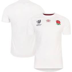 Umbro England Rugby World Cup 2023 Kids Home Replica Shirt White White, XL