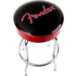Fender Red Sparkle Logo Bar Stool