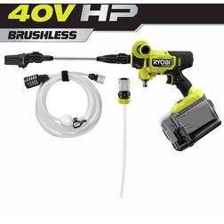 Ryobi electric pressure washers 40-v hp 600-psi 0.7-gpm cold water tool-only