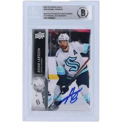 Upper Deck Adam Larsson Seattle Kraken Autographed 2021-22 Extended Series #679 Fanatics Witnessed Authenticated