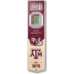 YouTheFan Texas A&M Aggies 8'' x 32'' 3D StadiumView Banner