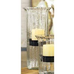 CV838 7 Ribbed Glass Cylinder with Rustic Insert