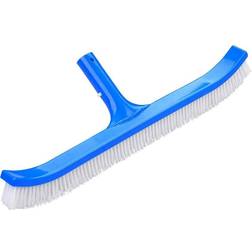 Blue Wave Curved 18" Pool Brush for Walls and Floors with Nylon Fiber Bristles