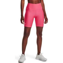 Under Armour HeatGear Bike Shorts for Ladies Pink Shock/White