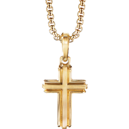 David Yurman Deco Cross Pendant - Gold