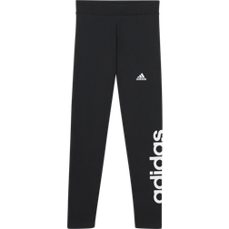 Adidas Kid's Essentials Linear Logo Cotton Tights - Black/White (IC3579)