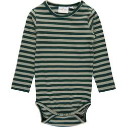 The New Finn Siblings Rib L/S Bodysuit - Green Gables (TNS1792)