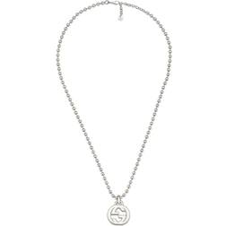 Gucci Interlocking G Pendant Necklace - Silver