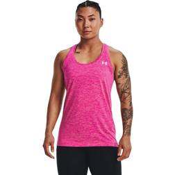 Under Armour Damen Tech Twist Tanktop Weste, Rebel Pink/Pink Elixir/Metallic Silver