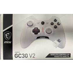 MSI force gc30v2w wireless rechargeable dual vibration controller white