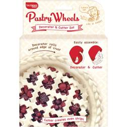 Talisman Designs Pastry Wheel Decorator & Set Safe Pie Crust Pie Dough Cookie Cutter