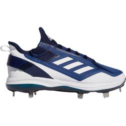 Adidas Men's Icon Boost Baseball Shoe, White/Team Navy Blue/Mystery Ink