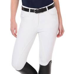 Ovation Women's Elegance Sparkle Full Seat Breeches - White