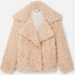 Stella McCartney Oversized teddy coat beige