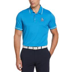 An Original Penguin Original Golf Heritage Polo Aquarius Men's Clothing Blue