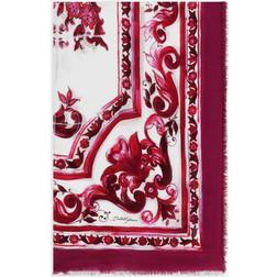 Dolce & Gabbana Majolica twill scarf pink One fits all
