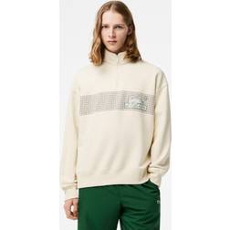 Lacoste Off-White Half-Zip Sweatshirt