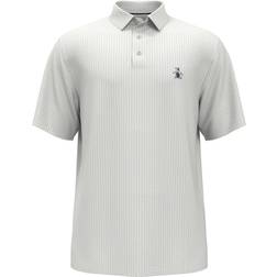 Original Penguin Men's Allover Pete Print Golf Polo Shirt, Medium, White, Polyester/Recycled Polyester/Elastane Golf Apparel Shop White