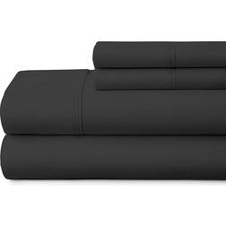 iEnjoy Home Ultra Soft 4 Bed Sheet Black (259.1x228.6)