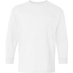 Gildan Heavy Cotton Youth Long Sleeve T-shirt - White