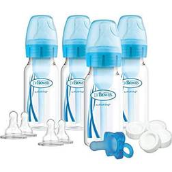 14 Piece Options Preemie & Newborn Anti-Colic Baby Bottle Set, Blue Blue Blue