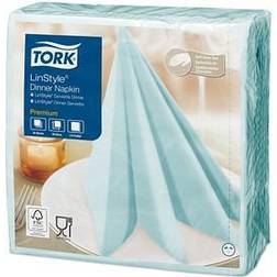 Tork 50 Servietten LinStyle Premium aqua blue 1-lagig 19,5 x 19,5 cm