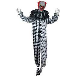 Northlight Animated Standing Clown with Glowing Eyes Halloween Decoration