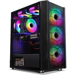 STGAubron Gaming Desktop PC,Intel Core i7-10700KF up to 5.1G,GeForce RTX 3060 12G GDDR6,16G DDR4,1T SSD,WiFi,BT 5.0,RGB Fan x 6,RGB Keyboard&Mouse&Mouse Pad,RGB BT Sound Bar,RGB BT Gaming Mic,W11H64