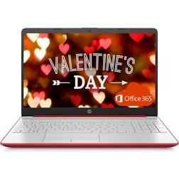 HP 2022 Newest Pavilion 15.6" HD Laptop, Intel Quad-core Pentium Processor, 8GB RAM, 128GB SSD, 11 Hr Battry Life, HD Webcam, Bluetooth, HDMI, USB Type-C, Scarlet Red, Win 10 + 1 Year Office 365