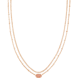 Kendra Scott Emilie Multi Strand Necklace - Rose Gold