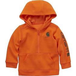 Carhartt Boy's Long-Sleeve Half-Zip Sweatshirt - Exotic Orange