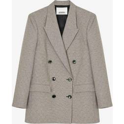 Isabel Marant Nevim double-breasted blazer grey